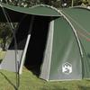 4 Person Tunnel Tent with Roof Green and White 740 x 370 x 220 cm