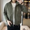 Men's Baseball Collar Flight Jacket Men's Korean Version Youth Versatile Spring New Solid Color Men's Casual Jacket
