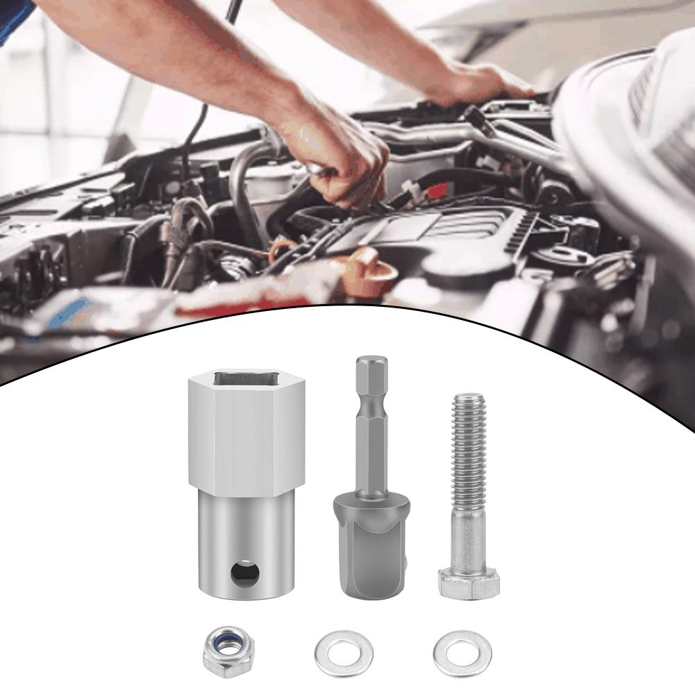 Stainless Steel Cordless Drill Adapter Kit Top Wind Trailer JackCordless Drill Adapter For Top Wind Trailer JackCrank Handle