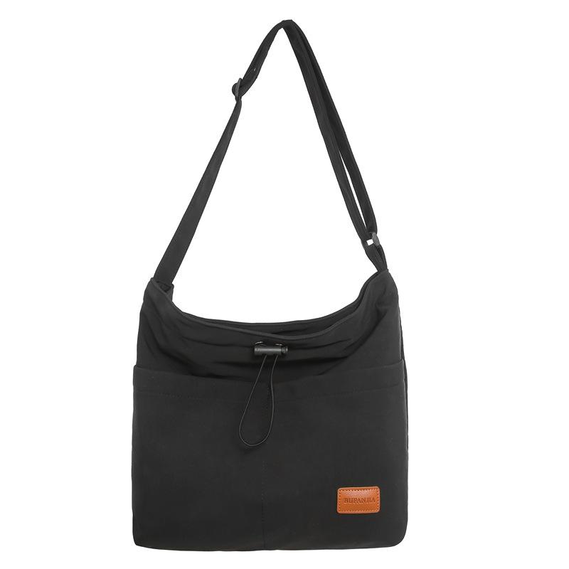 Crossbody bag men's ins trendy Japanese simple large capacity men's backpack couple shoulder bag women's casual student shoulderbag