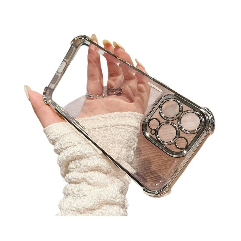 Thickened Four Corners, Anti-fall Suitable for Apple 15 14 Protective Cover 16 Electroplated Tpu Soft Shell IPhone 13 Mobile Phone Case