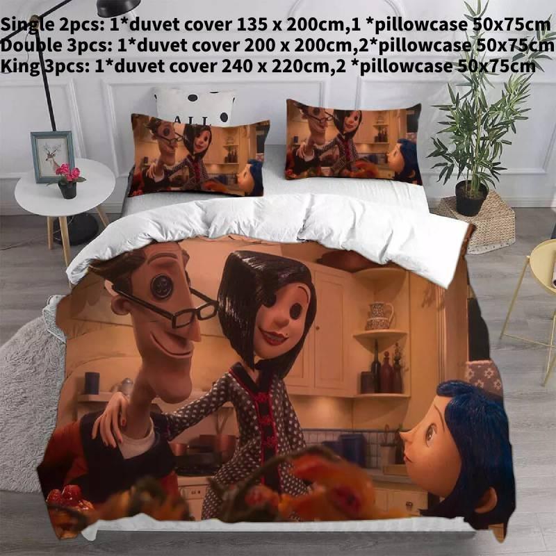 Luxurious 3d Bed Sheet Set With Vibrant Digital Print Soft Polyester Fabric For Queen Size Beds