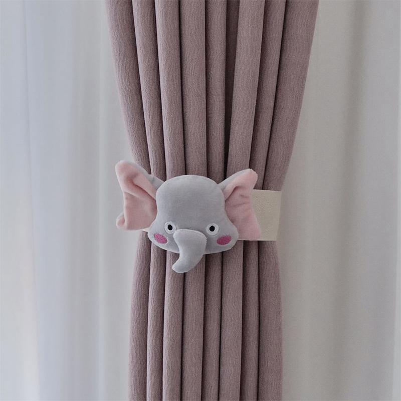 1 Stück Bär Vorhang Raffhalter Cartoon Stickerei Plüsch Bär Vorhang Bindeband Kinderzimmer Fenster Vorhang Schnallen Heimdeko