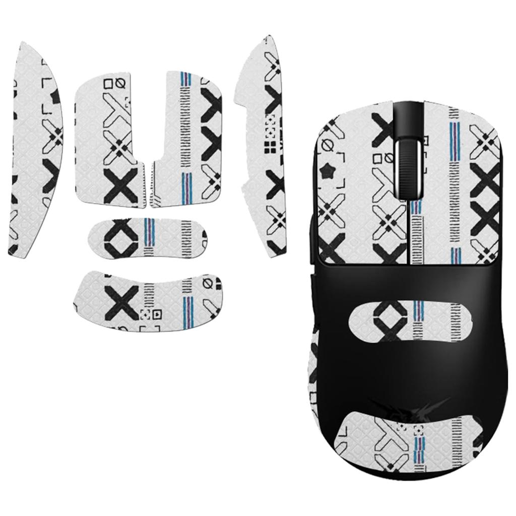 NOUKAJU Mouse Grip Tape for ATK Blazing Sky F1 Ultimate Gaming Mouse, Highly Absorbent, Ultra-Thin, Anti-Slip Tape for Gaming Mouse (White)