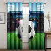 Graffiti Soccer Football Sports Free Shipping Window Curtains For Living Room Kids Bedroom Bathroom Kicthen Door Home Decor2Pcs