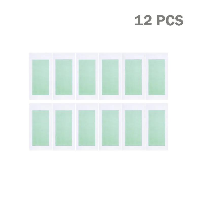 

12 листов восковые полоски для удаления волос безболезненные подмышки, губы, ноги, волосы на теле, наклейки для удаления бровей, восковая бумага для лица, женские инструменты для красоты