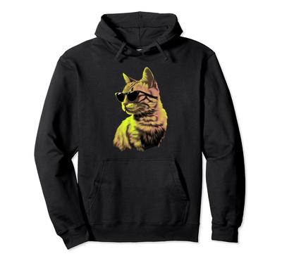 Japanese Bobtail Cat Sunglasses Hoodie