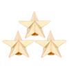 50 Set 5 Pointed Star Rivets Alloy 16mm Star Studs with 4mm Slot Screws for Lthercraft Clothing Hat