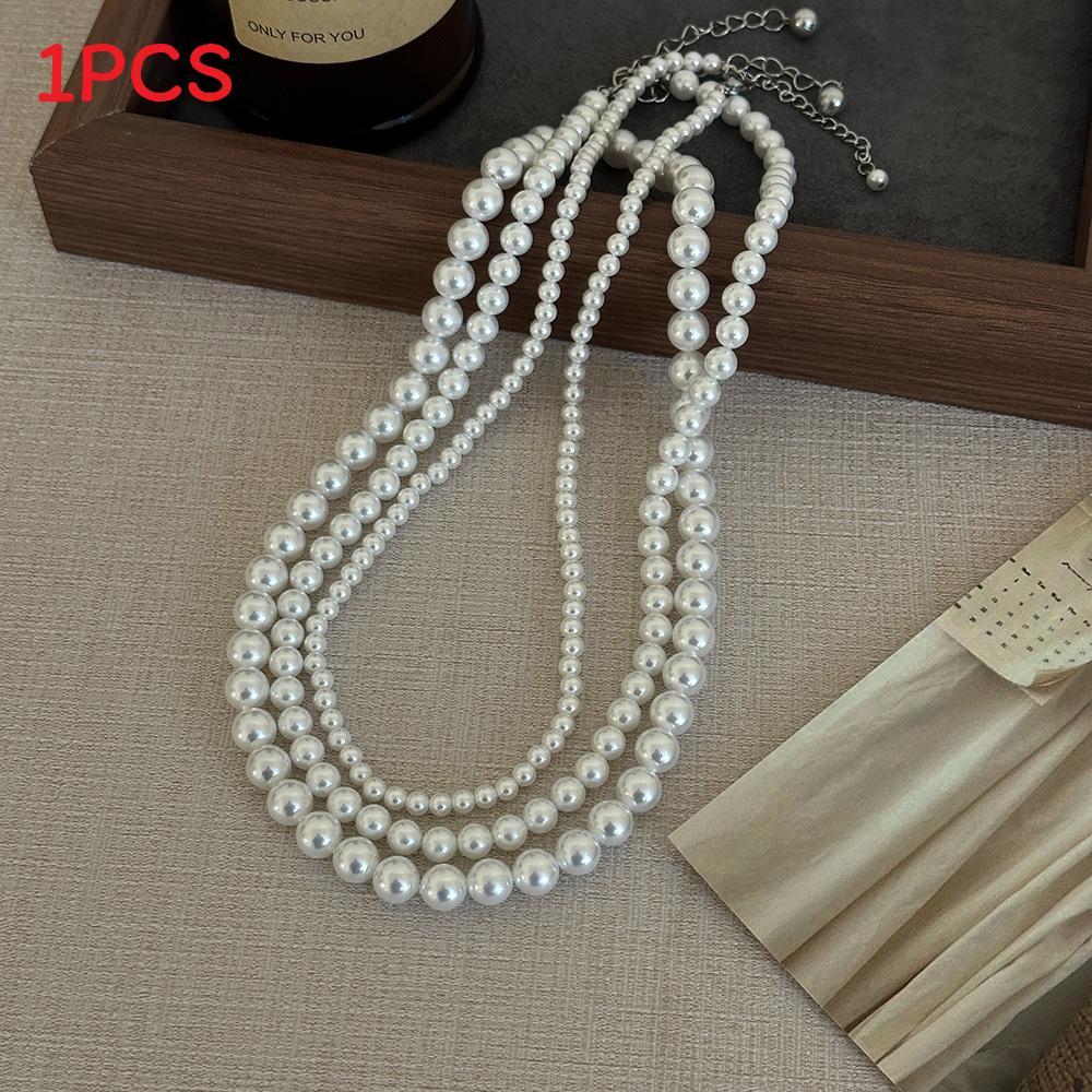 Natural Beibei Pearl Necklace Handmade Geometric Design For Women Gift
