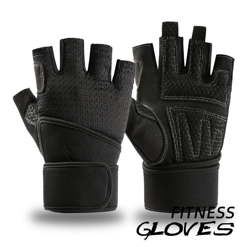 Fitness Gloves Wrist Guards Equipment Breathable Sports Supplies Silicone Weightlifting Dumbbell Training Fitness Gloves Wrist Guards