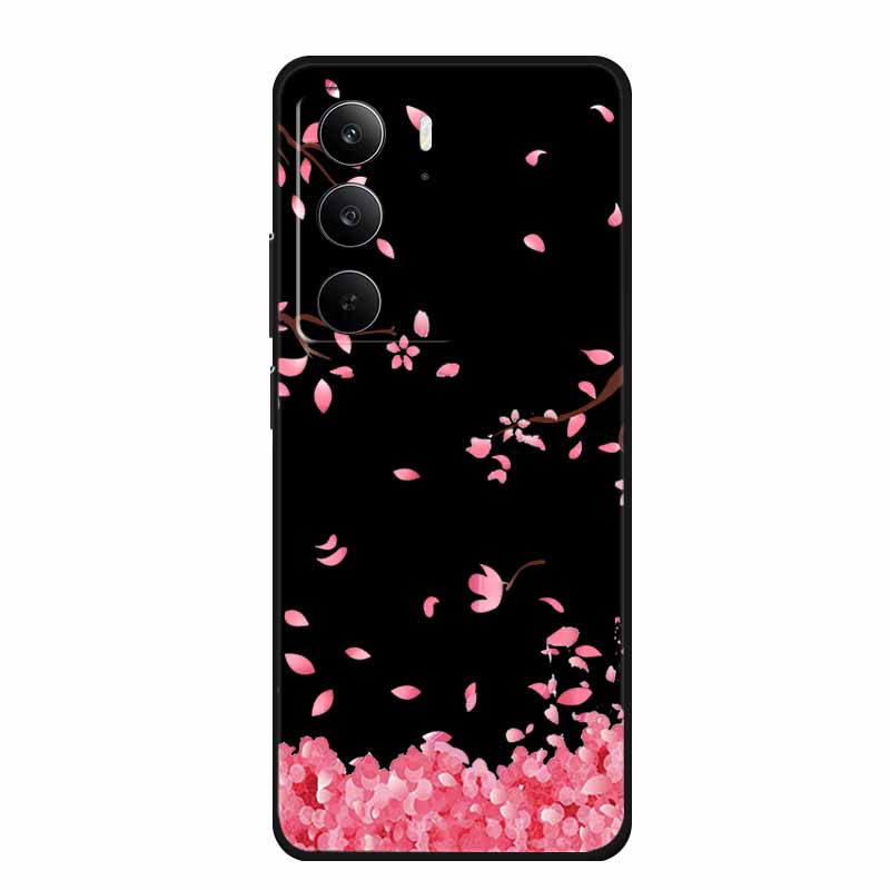 For Realme Narzo 80 Lite 5G Case Narzo80 Lite Coque Cartoon Cat TPU Black Silicone Soft Phone Case For Realme Narzo 80Lite Funda