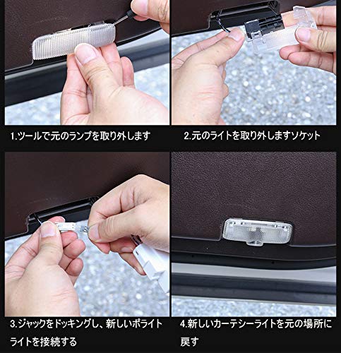 Akarin Courtesy Light, Door Welcome Light, Courtesy Lamp, Logo Projection, LED Car Courtesy Door Lamp, Set of 2 (LAND CRUISER)