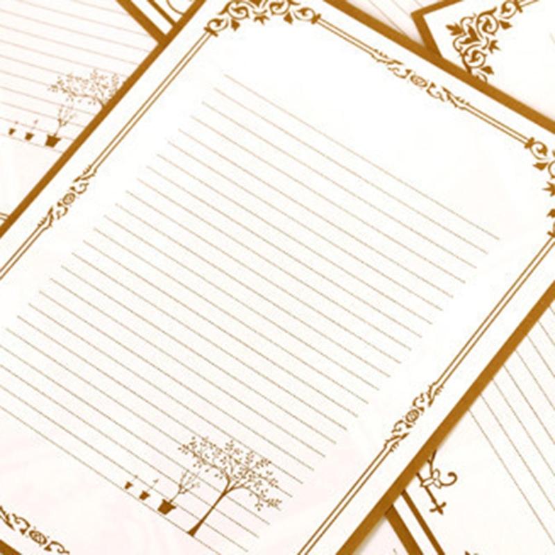 Letter Paper Stationary Set Retro Design Letter Paper for Vintage Invitations