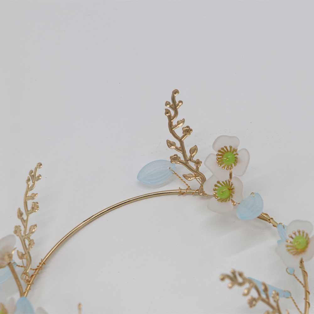 Tiaras Tassel Ribbon Hanfu Hair Crown Ancient Style Hairpin Chinese Style Headwear Flower Headband