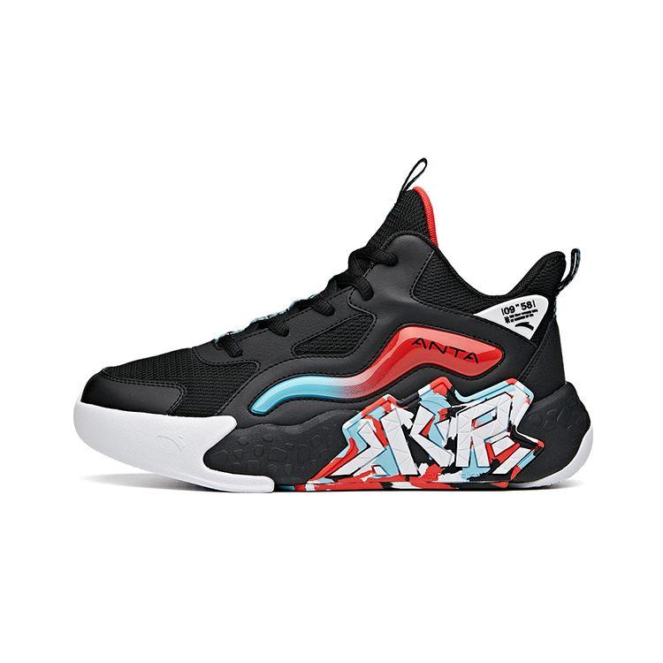 

Anta Сетчатые вставки Амортизирующие Нескользящие Спортивные Повседневные Кроссовки Хайтопы Детские Кроссовки Черные Красные Синие A312131110A-1 39
