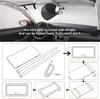 2023 Car Sun Visor Vanity Mirror, Makeup Mirror with 3 Light Modes & 60 LEDs, Rechargeable Led Light Car Mirror with Dimmable Touch