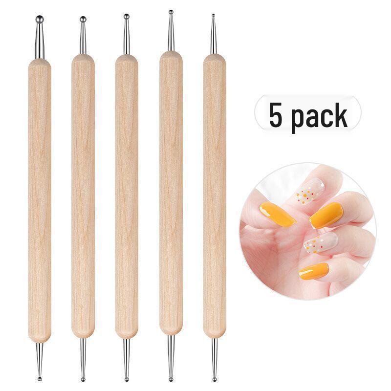 Dual-Ended Silicone Nail Art Tool: Smudge & Dot Pen