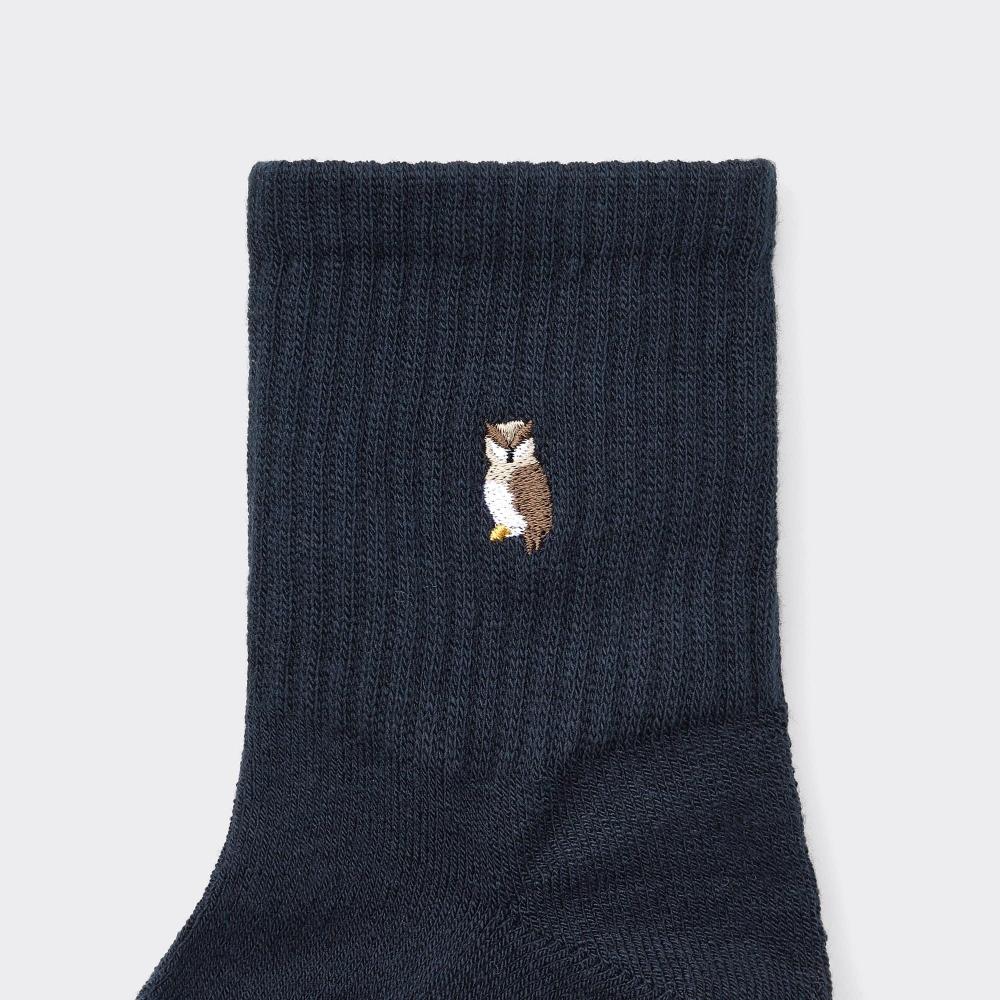 GU by Uniqlo Stil Beheizte Knöchelsocken Bestickt
