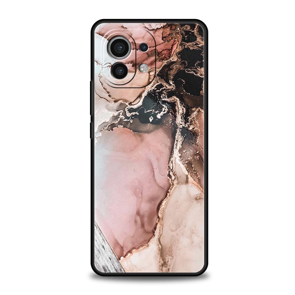 Vintage Marble Phone Case Cover for Xiaomi Mi 17 15 14 13 12 11 Ultra 15T 14T 13T 12T 11T Pro Lite 5G Soft TPU Shell Fundas Bags