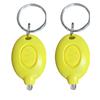 2PCS Mini Keychain LED Flashlight UV Torch Keyring Lamp Button Battery Lanterns White Light Children's Outdoor Light Torch