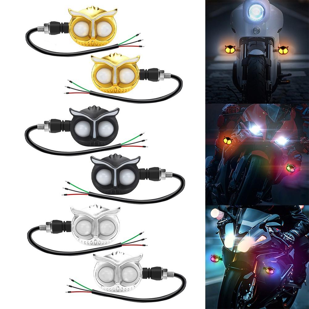 Black Shell LED Indicator Light Motorcycle Turn Signal
