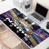 Custom Name Personalized Real Madrid CF Pattern Mousepad, Laptop PC Desk Mat, Decorative Desk Mat for Home Keyboard Pad Gift