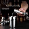 Doppelseitiger Cocktail-Jigger mit Totenkopfgravur