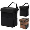 Large Capacity Trash Bin Car Trash Can with Lid Storage Pockets Auto Rear Seat Garbage Can Organizer Vehicle Storage Tool