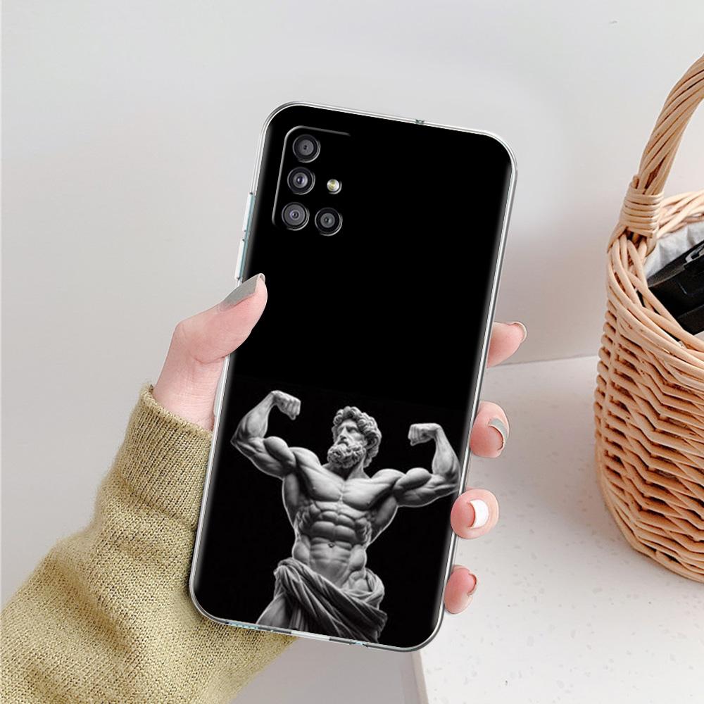 Phone Case For Samsung A15 A13 A35 A55 A51 A71 A41 A31 A21S A05 A17 A23 A25 A33 A53 A73 5G A07 4G Cover Ancient greek sculpture
