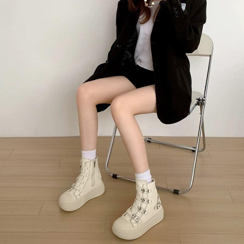 

Canvas shoes women s height increase spring new platform casual shoes board shoes versatile round head single shoes 40 синий