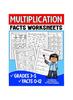 The Multiplication Facts Worksheets : Grades 3-5 Digits 0-12 Math Worksheets Book