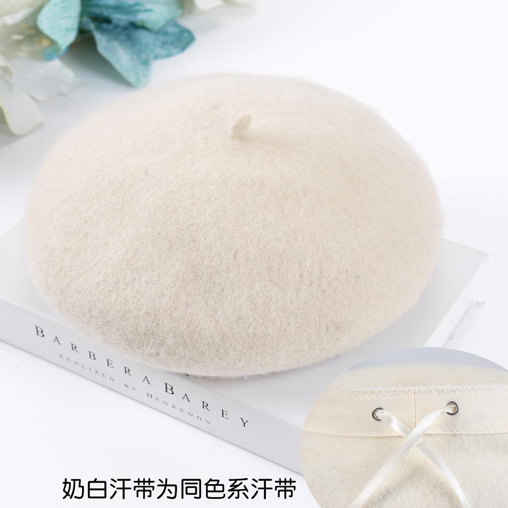 Spring and Autumn Winter New Beret Korean Edition Mushroom Women's Hat Breathable Pumpkin Hat Painter's Hat