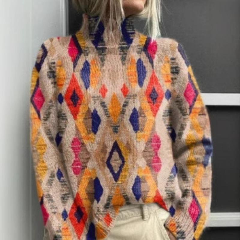 XS-6XL A Variety of Optional 2025 Latest Christmas Abstract Print Casual Outerwear Sweater