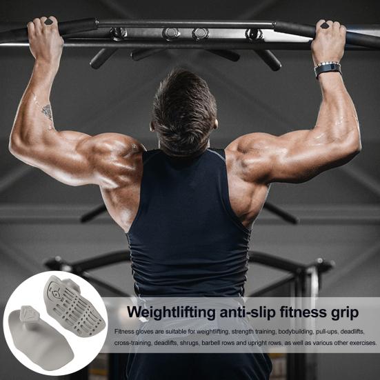 זוג אחד אחיזות אימון סיליקון מונעות החלקה גברים נשים הגנה לידיים ולכפות הידיים הרמת משקולות משקולות דדליפט מתח אחיזות אימון כפפות אימון לחדר כושר