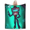 Custom Hazbines Eles Alastor Vox 2 Stuff Blanket Soft Velvet Throw Blanket Comfortable Bedding Throws