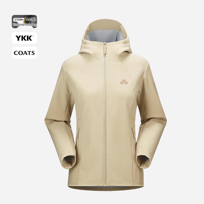 

Pelliot Women s Outdoor Windproof Warm Hooded Softshell Jacket M