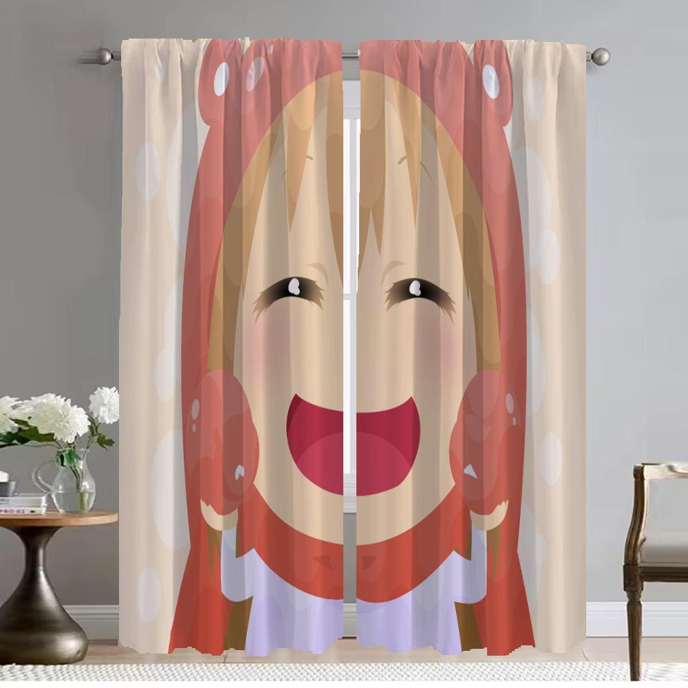 Sankaku Head Shades Moderna Vardagsrumsgardiner för Kameravägg Fönstergardin för Rum 2 Paneler Heminredningsgardiner