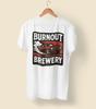 Burnout Brewery Unisex T-Shirt Cool Car Graphic Tee Gift Beer Lover Streetwear