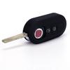 3 Buttons Silicone Car Key Case Cover For Fiat 500 Flip Folding Remote Key Shell For Fiat Punto Panda Car Accessories