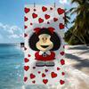 Asciugamano M-Mafalda Cartone Animato Carino Asciugatura Rapida Asciugamani da Spiaggia Sono Adatti Per Piscine Campeggio Yoga e Palestra