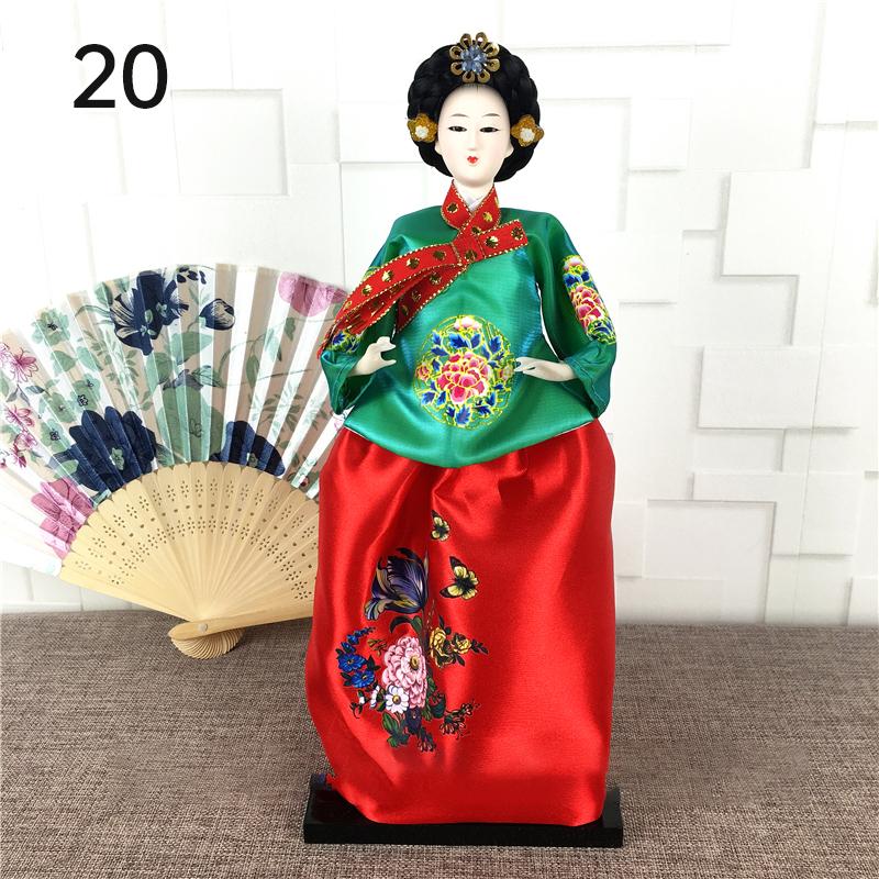 Korean Palace Hanbok Doll Ornament Princess Korean Drama Doll Toy Restaurant Home Decor Display Miniatures Desktop Ornament Gift