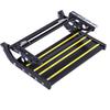 Manual Folding RV Step Single Ladder Anti Slip 440lbs Load Capacity Aluminum Alloy RV Entry Stair for Van Motorhome