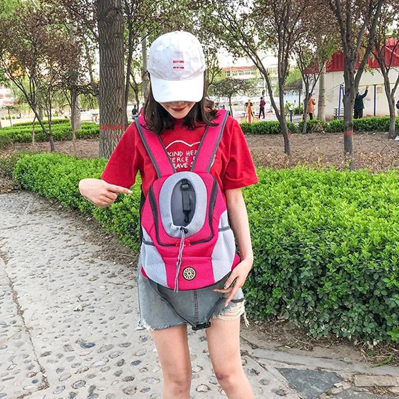 Cat Backpack Go Backpack Travel Portable Breathable All Seasons Carrier Dog Chest Backpack Pet Supplies Accessories