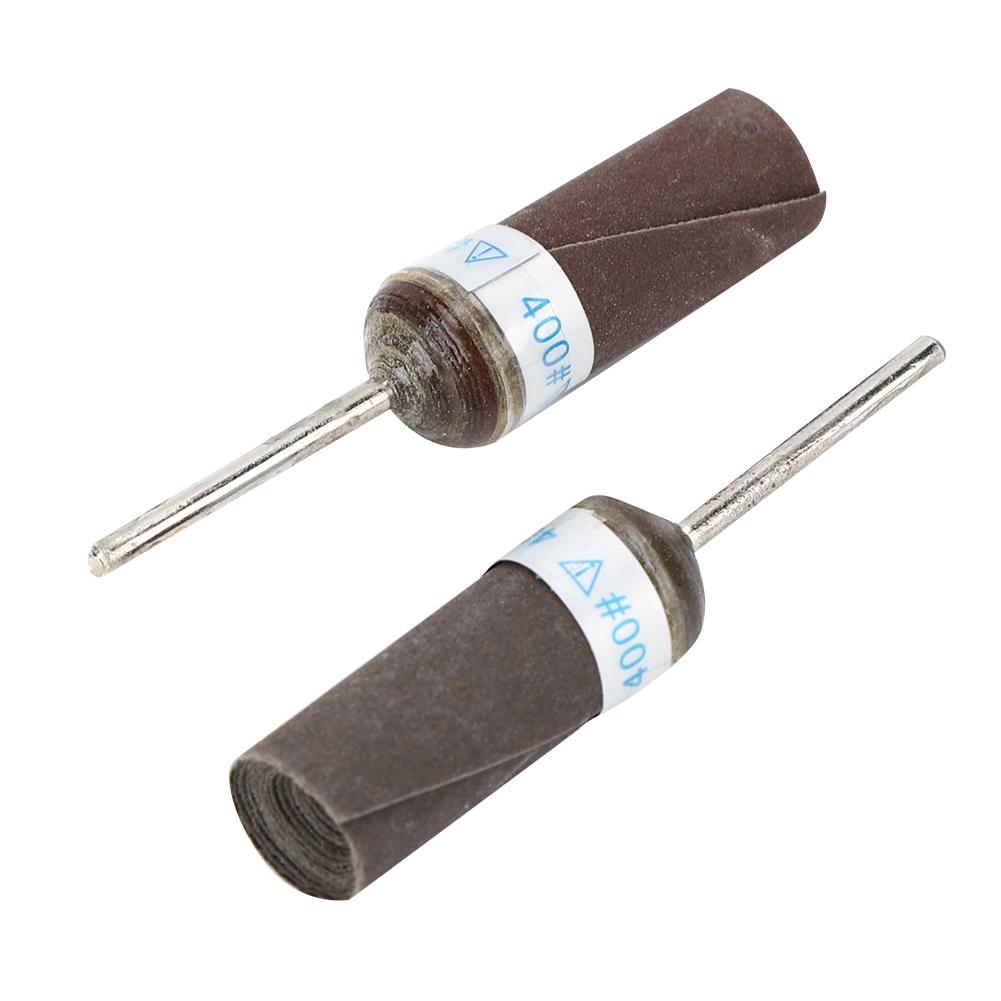 10pcs 400# Sandpaper Grinding Wheels Head Jewelry Grinding Machine Accessory