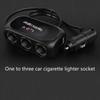 Car Dual USB Charger - One-to-Three Power Adapter with Multi-Function Plug