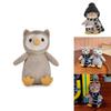 Entzückendes Weiches Plüsch Eulenpuppen Schal-Set mit Hut Kamera Brille für Kinder