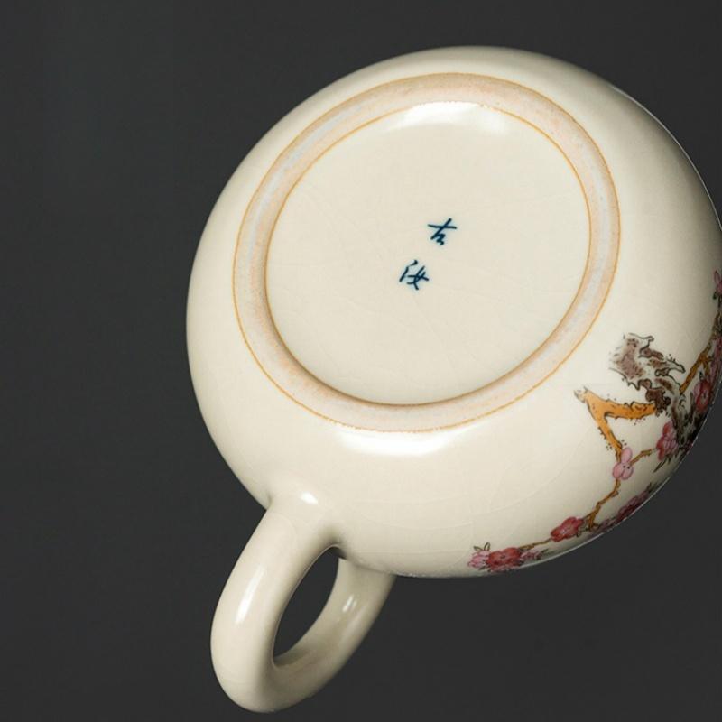 180ml Ru Kiln Ceramic Teapot Swallow Xishi Teapot Exquisite Tea Pot Can Raise Tea Ceremony Household Tea Maker Kungfu Tea Set
