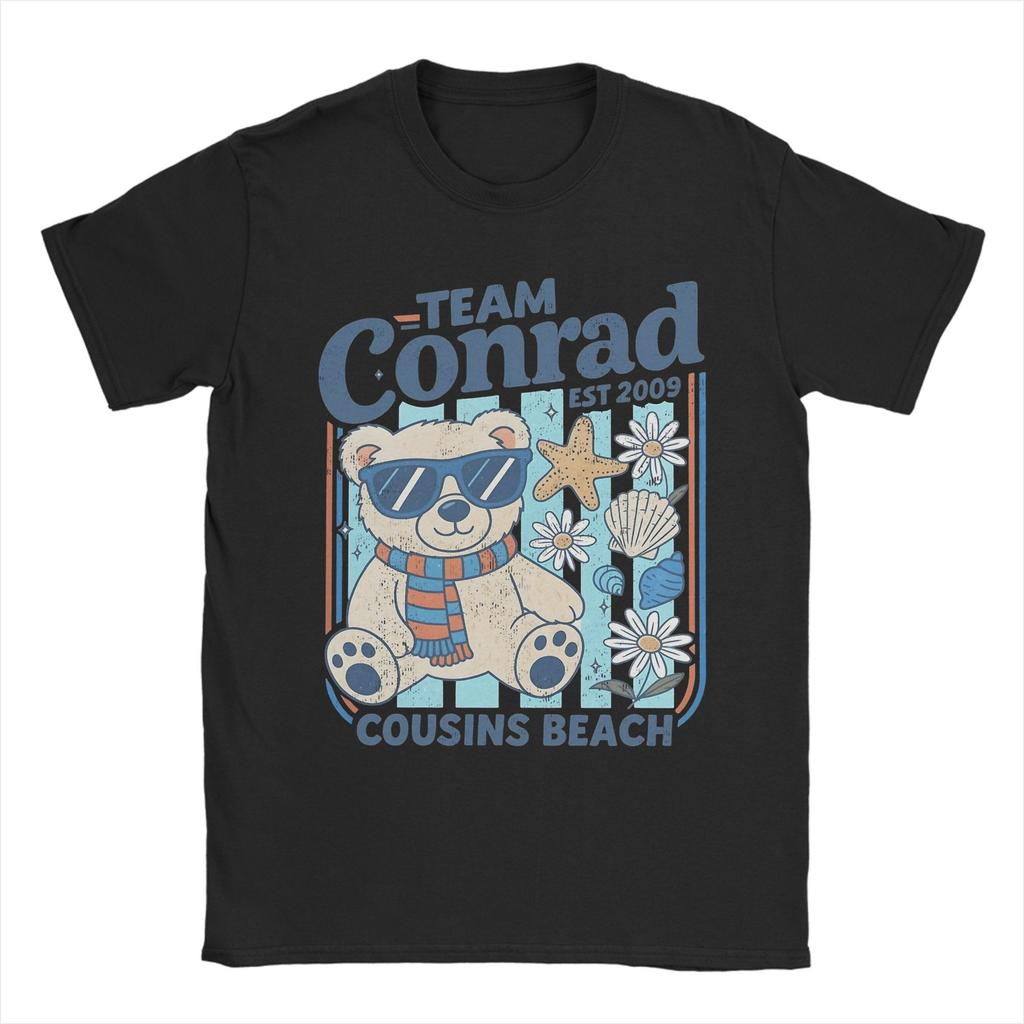 Men's T-Shirt Team Conrad Cousins Beach The Summer I Turned Pretty Hipster Cotton Tees Short Sleeve T Shirts Clothing 6XL
