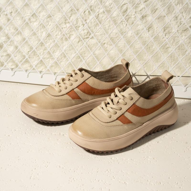 

Little white shoes women s new first-layer cowhide sports and leisure shoes women s genuine leather fashion platform women s shoes 40