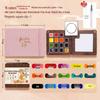 Feile Bird Chinese Style Wooden Box 15-Color Watercolor Set with Sanxingdui Dunhuang Solid Palette